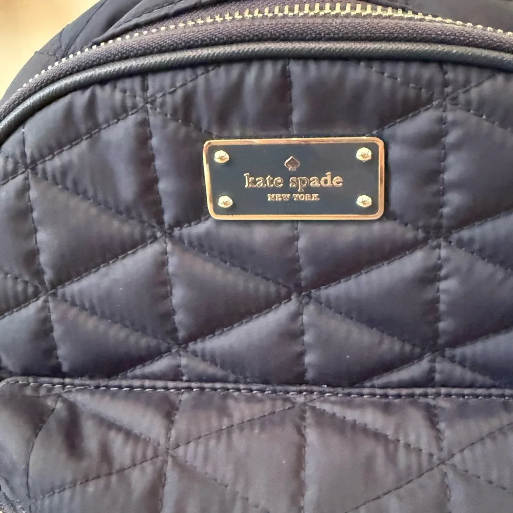 Kate Spade Navy Quilted Backpack - Picture 2 of 4